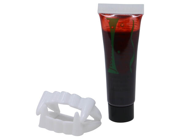 Vampyrtenner - helt sett 1 Sett tenner i plast 