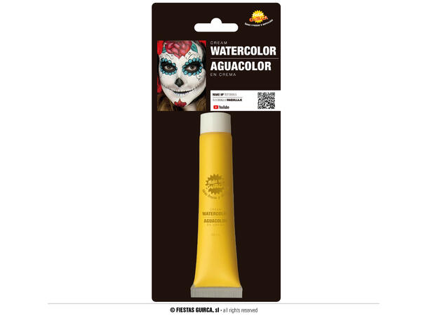 Vannbasert sminkekrem - Gul 1 Tube sminke - 20ml 