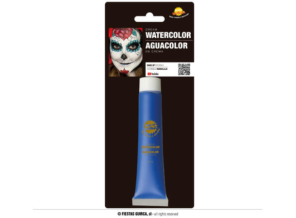 Vannbasert sminkekrem - Mørkeblå 1 Tube sminke - 20ml 