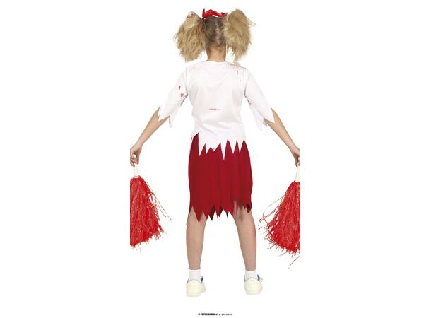 Zombie Cheerleader 1 Kostyme til barn - 5-6 år (119 cm) 