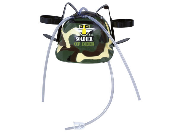Ølhjelm - Camo - "Soldier of Beer" 1 Hjelm m/holder til mann - Onesize 