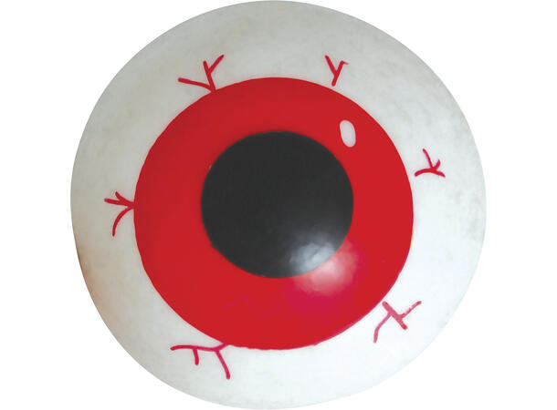 Øyeepler i myk gummi - Assorterte farger Display med 24 øyne i gummi - 6cm 