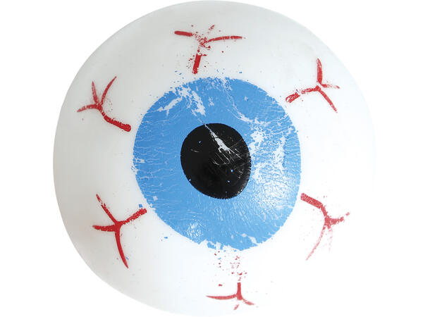 Øyeepler i myk gummi - Assorterte farger Display med 24 øyne i gummi - 6cm 