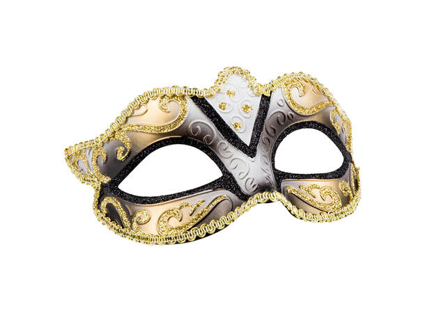 Øyemaske - Venezia - Assortert 5 farger 1 Øyemaske - Onesize 