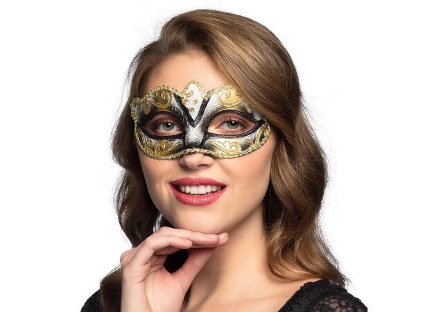 Øyemaske - Venezia - Assortert 5 farger 1 Øyemaske - Onesize 