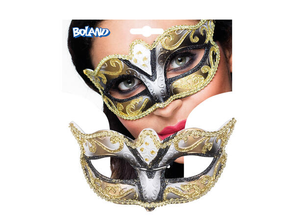 Øyemaske - Venezia - Assortert 5 farger 1 Øyemaske - Onesize 