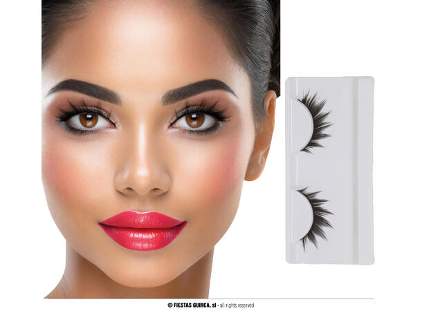 Øyevipper lange - sorte 1 par øyevipper m/lim 