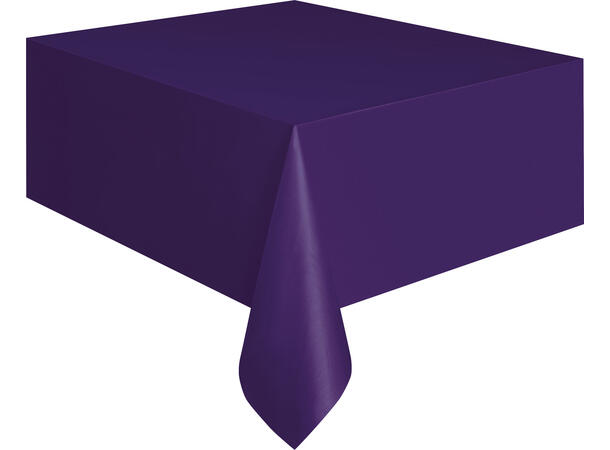 Ensfarget Mørk Lilla 1 Plastikkduk firkantet - 137x274cm