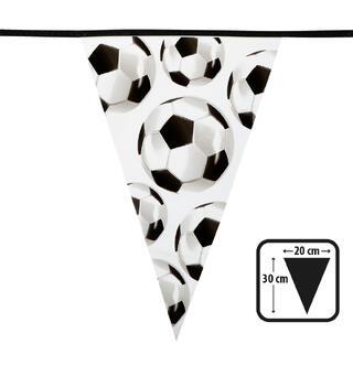 Flaggbanner - Fotball 1 Flaggbanner i plast - 6m
