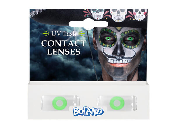 Kontaktlinser - UV-lys grønn 1-måneds kontaktlinser 