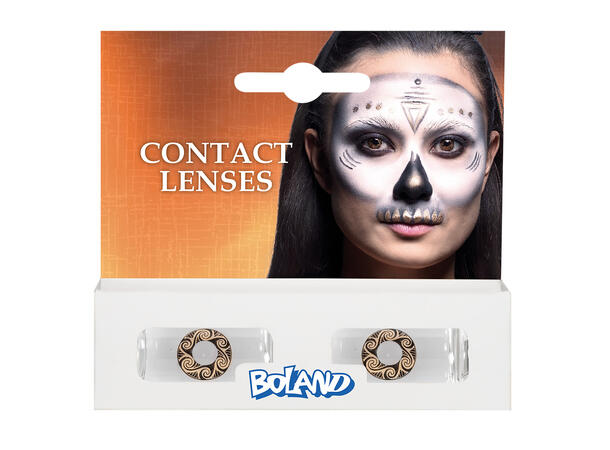 Kontaktlinser - Woodoo spiral 12-måneders kontaktlinser 