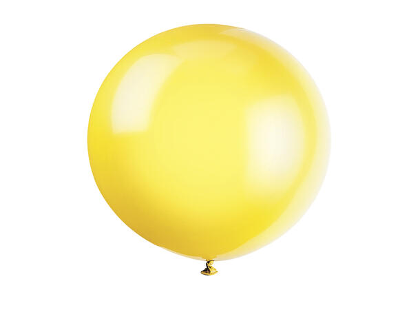 Premium ensfarget - Gul 6 Gummiballonger - 91cm (3ft)