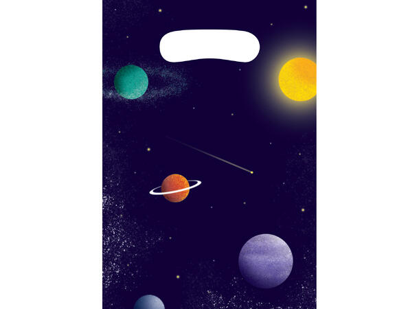 Space Party 8 Godteposer i papir