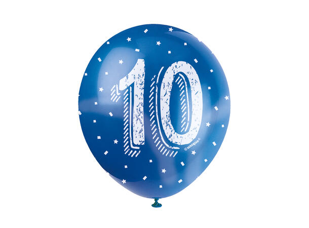 Superprint Premium 10 År - Assortert 5 Gummiballonger - 30cm (12") 