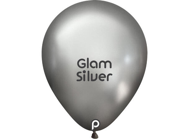 11R - Glam TM Silver 50 Gummiballonger - 28cm (11")