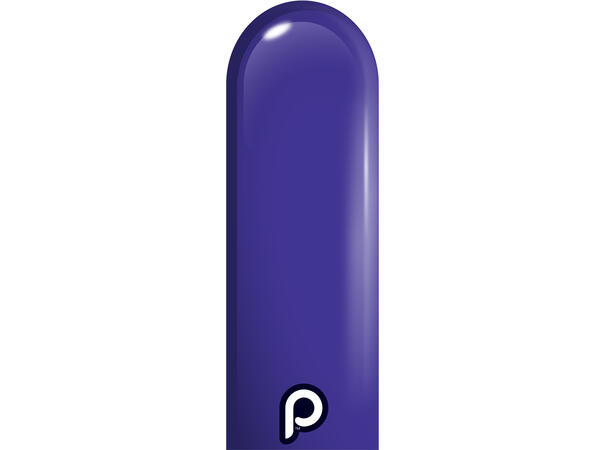 260P - Purple 50 Gummiballonger til figurer - Neck up
