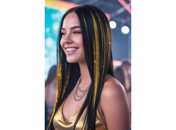 3 Hairextesion - Glitter Gull 3 Hairekstesions - 50cm 