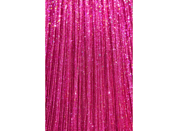 3 Hairextesion - Glitter Mørk Rosa 3 Hairekstesions - 50cm 
