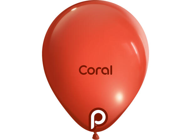 5R - Coral 100 Gummiballonger - 13cm (5")