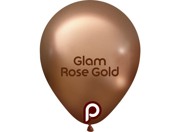 5R - Glam TM Rose Gold 100 Gummiballonger - 13cm (5") 