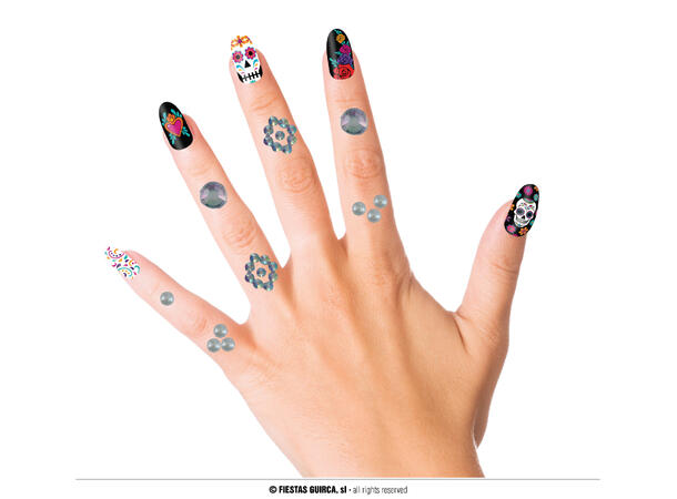 Ansiktskystaller - Briliant 1 Sett smykker i selvklebende harpiks 