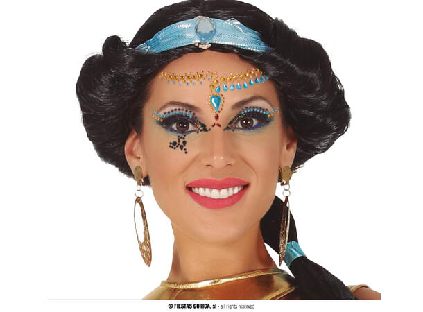 Ansiktskystaller - Egyptisk 1 Sett smykker i selvklebende harpiks 