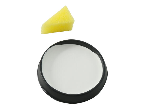 Ansiktssminke med svamp - Hvit 1 Boks sminke - 9g 