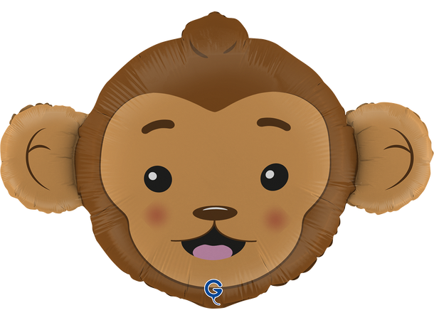 Apehode 1 Folieballong med form - (71x46 cm) 