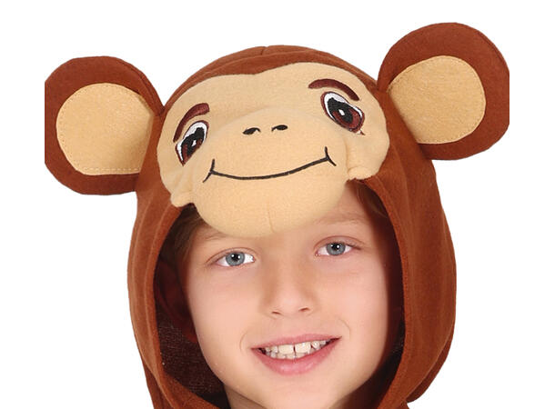 Apekostyme - Brun 1 Barnekostyme Unisex - Str 7-9 År 