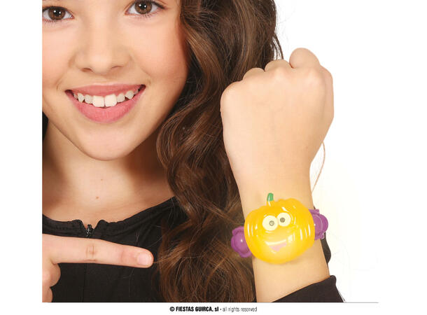 Armbånd med LED-lys - Gresskar 1 Armbånd i PVC - 18cm 