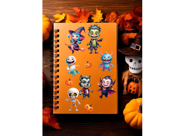 Assorterte Halloween klistremerker 1 Ark med klistremerker - 13x20cm 