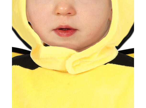 Baby Bie - Sort/Gul 1 Babykostyme - Str 12-18 Mnd 