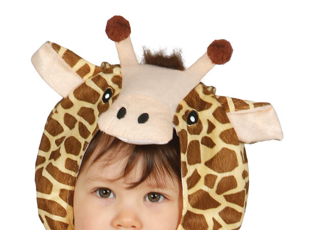 Baby Giraff - Gul/brun 1 Babykostyme - Str 12-18 Mnd 