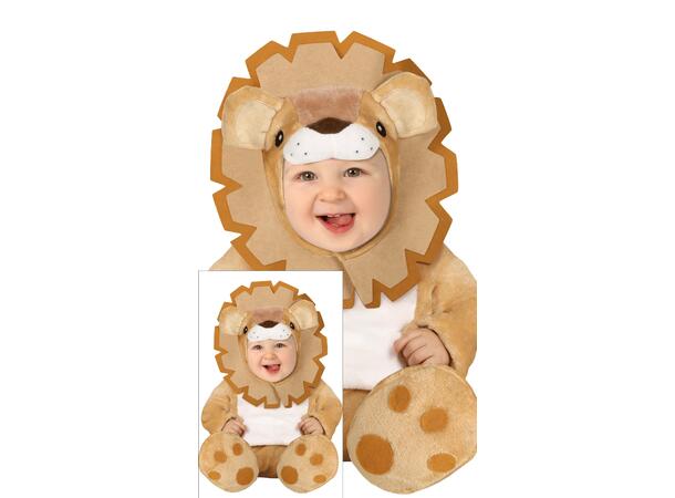 Baby Løve - Gul 1 Babykostyme - Str 18-24 Mnd 