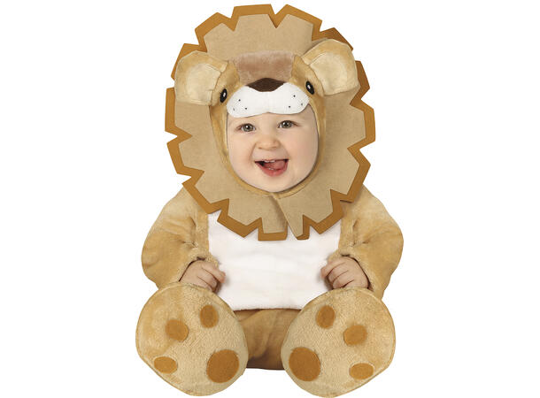 Baby Løve - Gul 1 Babykostyme - Str 18-24 Mnd 