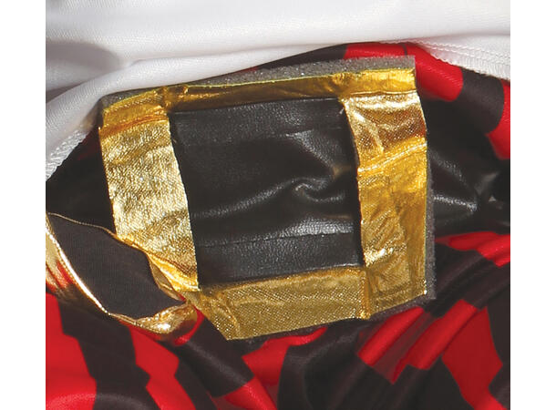 Baby Pirat - rød/svart/gull 1 Babykostyme til gutt - Str 18-24 Mnd 