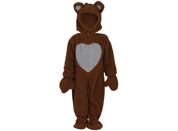 Baby Teddybjørn - Brun 1 Babykostyme - Str 12-18 Mnd 