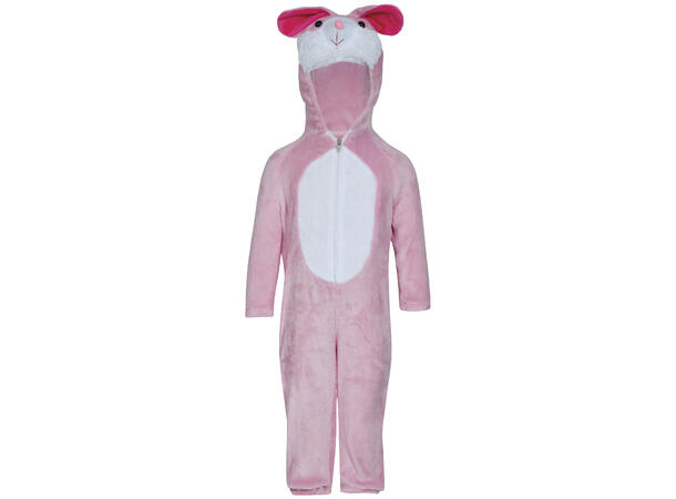 Baby kanin - Rosa/hvit 1 Babykostyme - Str 18-24 Mnd 