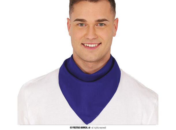Bandana - Blå 1 Bandana til voksen i polyester 