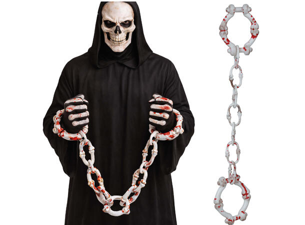 Blodig håndjernlenke 1 Våpen i PVC - 55cm 