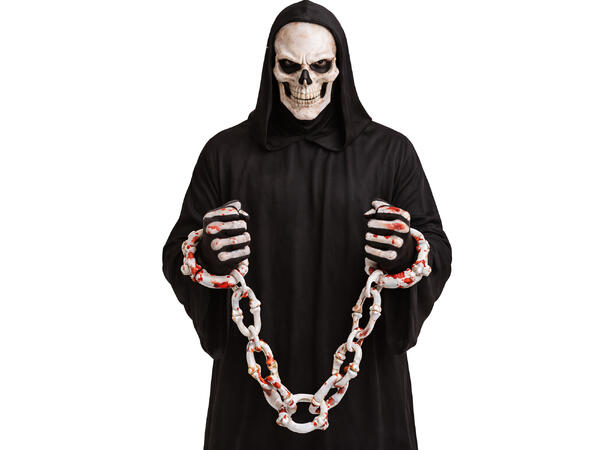 Blodig håndjernlenke 1 Våpen i PVC - 55cm 