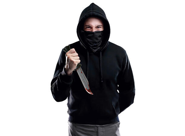 Blodig kniv 1 Våpen i PVC - 34cm 