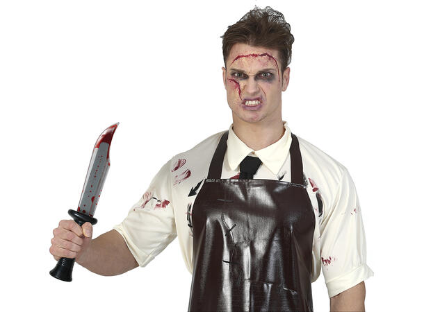 Blodig kniv 1 Våpen i PVC - 34cm 