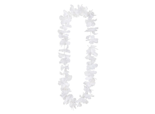 Blomsterkrans Hawaii - Hvit 1 Blomsterkrans i plast 