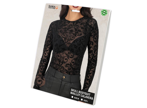 Blondetopp - hodeskaller 1 Topp i polyester - Str 42-44 (L) 