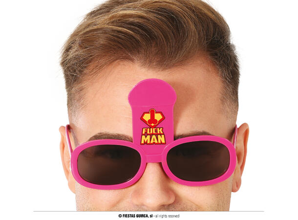 Briller - Penis "Fuck Man" 1 par briller i plast 