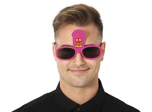 Briller - Penis "Fuck Man" 1 par briller i plast 