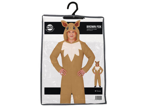 Brun revekostyme - Onepiece 1 Herrekostyme - str 52-54 (L) 