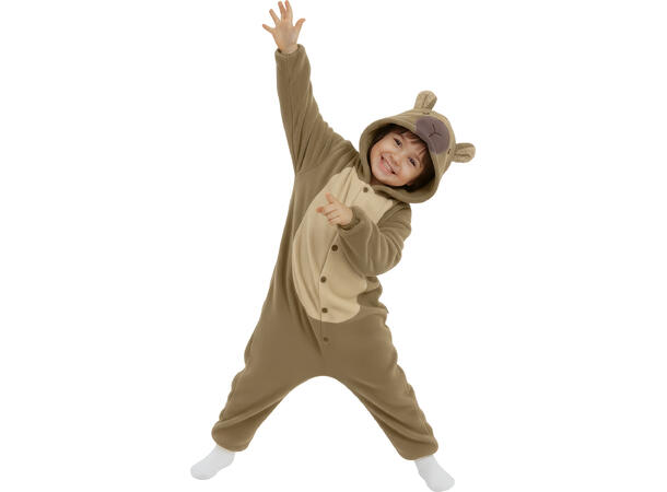 Capybara - Onepiece - Grønn 1 Barnekostyme Unisex - Str 10-12 År 