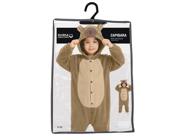 Capybara - Onepiece - Grønn 1 Barnekostyme Unisex - Str 10-12 År 